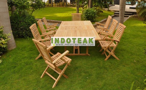 Teak outdoor furniture manufacturer and patio furniture sets supplier Indonesia