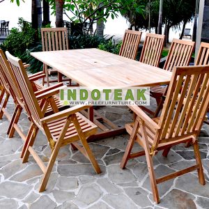 Teak Outdoor Furniture - Reclining Five PositionChairs