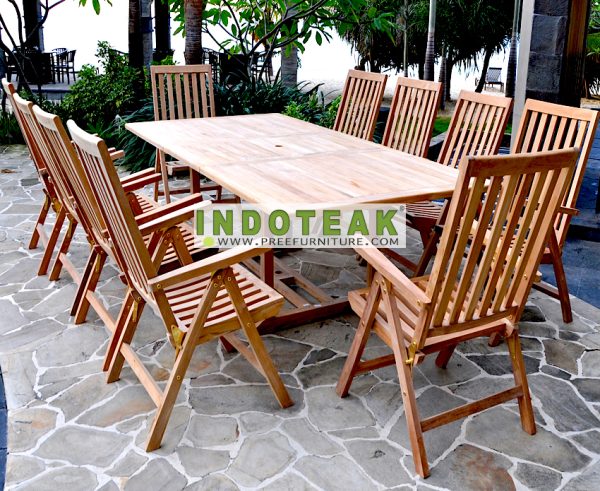 Teak Outdoor Furniture - Reclining Five PositionChairs