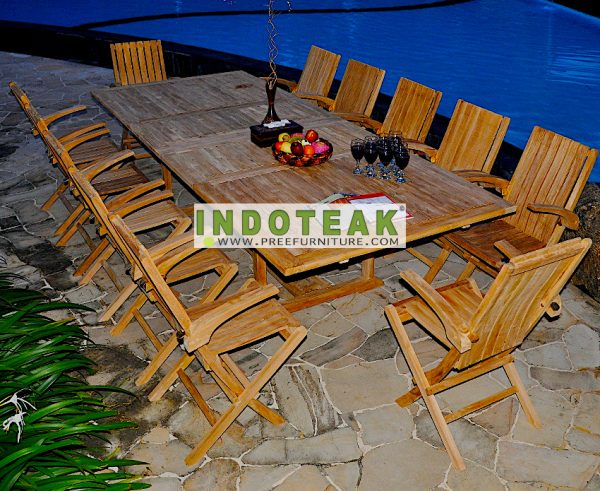 Teak Dinning Set Patio Furniture